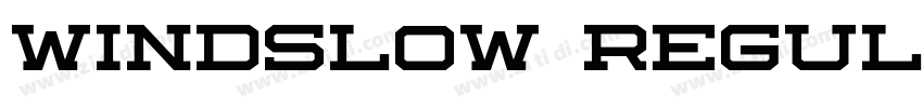 Windslow Regular字体转换 Windslow Regular字体转换